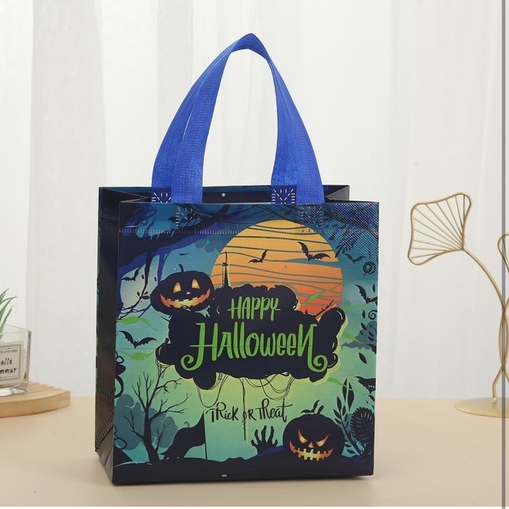 Reusable Halloween Horror, Woven Gift Bags - Birthday Parties, Gift Wrap…​​​ - Picture 8 of 8